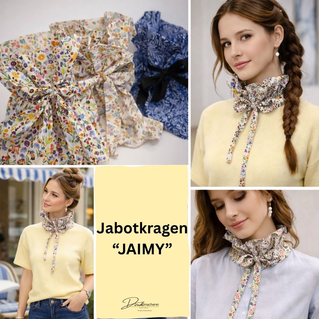 Funnelneck - gerüschter Jabotkragen "JAIMY"