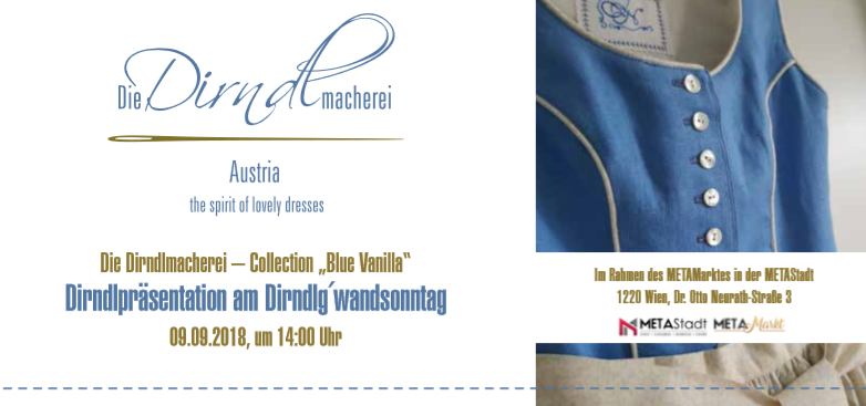 Dirndlpräsentation "Blue Vanilla"