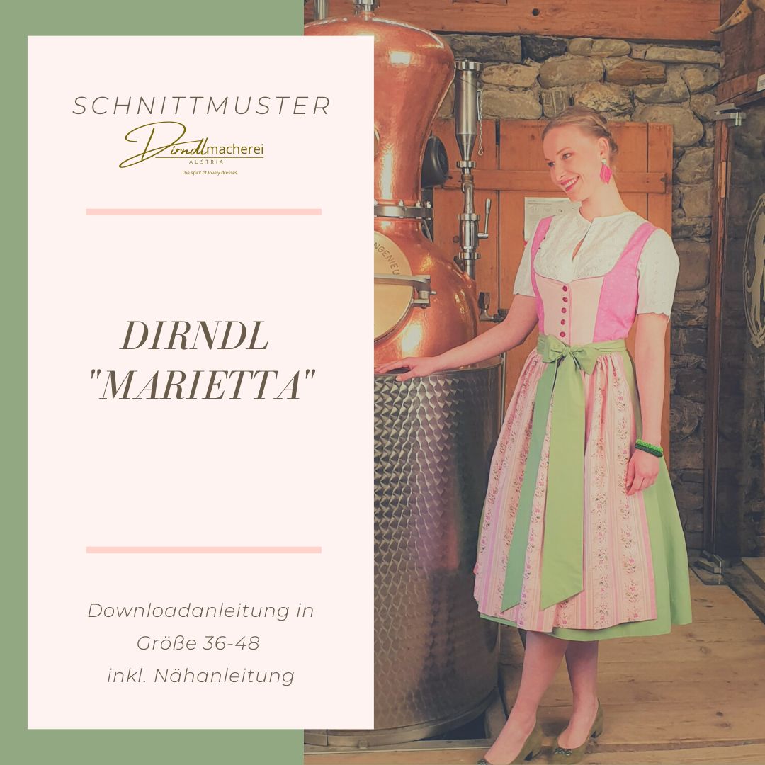 Dirndl Schnittmuster "Marietta", Gr. 46
